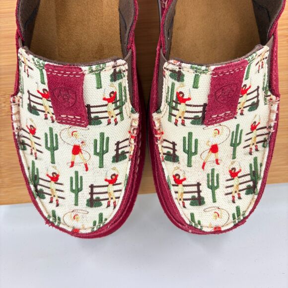 Ariat Vintage Cowgirl Cruiser Red Suede Shoe, Size 8.5 - Picture 4 of 10